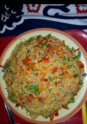 A picture of Fried indomie.
