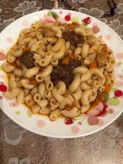 صورة لوصفة معكرونة باللحم