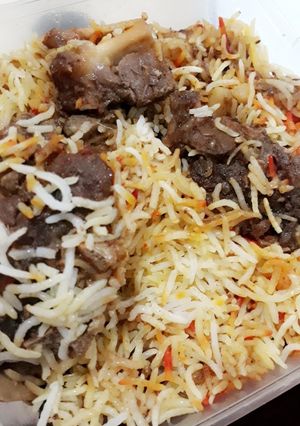 A picture of Mutton Biryani.