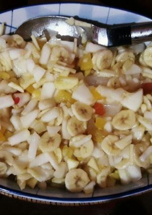A picture of Mix Fruits cocktail Chaat.