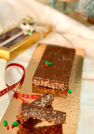 Una foto de Turrón de chocolate