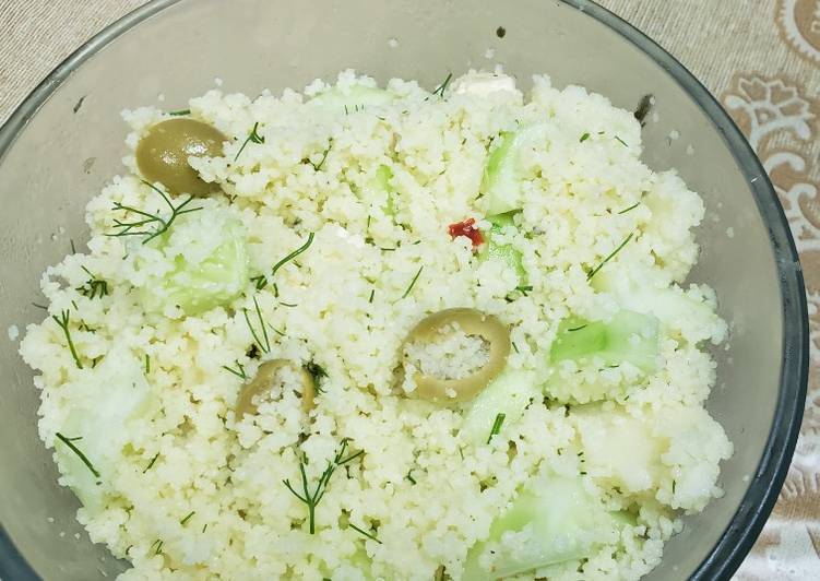 Recipe of Any-night-of-the-week Cucumber, dill Couscous salad