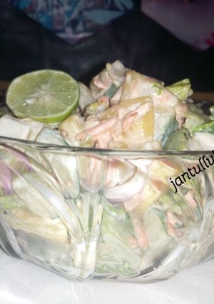 Salad na dankalin turawa ainihin hoton girkin