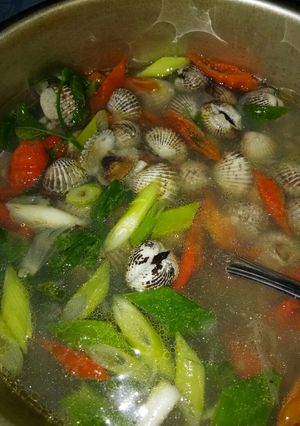 Foto resep Sop kerang segar dan pedas 😋