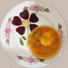 A picture of Besan egg curry.