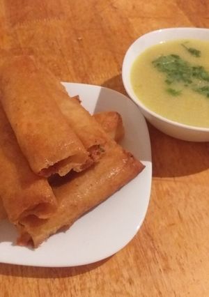 صورة لوصفة بوراك بالدجاج والبطاطا 🥔🍗
