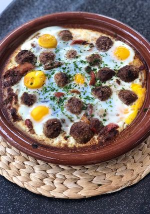Une photo de Poivronnade façon chachouka à ma façon !! 🫑🥚