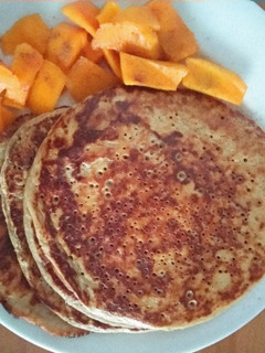 Una foto de Tortitas de avena y plátano