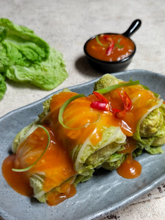 Foto resep Sawi Gulung Isi Ayam dan Tahu
