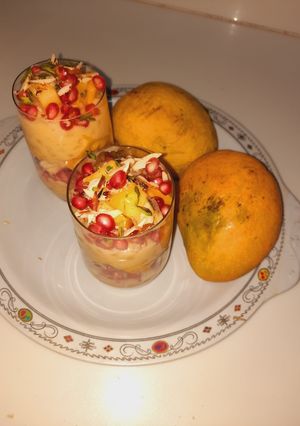 साबूदाना मैंगो पुडिंग (Sabudana mango pudding recipe in Hindi) रेसिपी मुख्य फोटो