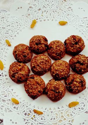 Hình của món Bánh quy chuối yến mạch, không bơ trứng.