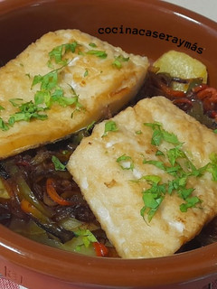 Una foto de Bacalao a la portuguesa -en horno-