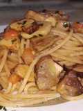 Spaghetti con Funghi Porcini e Pomodorini Freschi