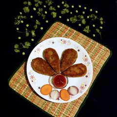 Crispy Green Peas Cutlet A picture of Crispy Green Peas Cutlet.
