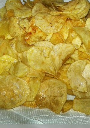 A picture of Homemade crisps.
