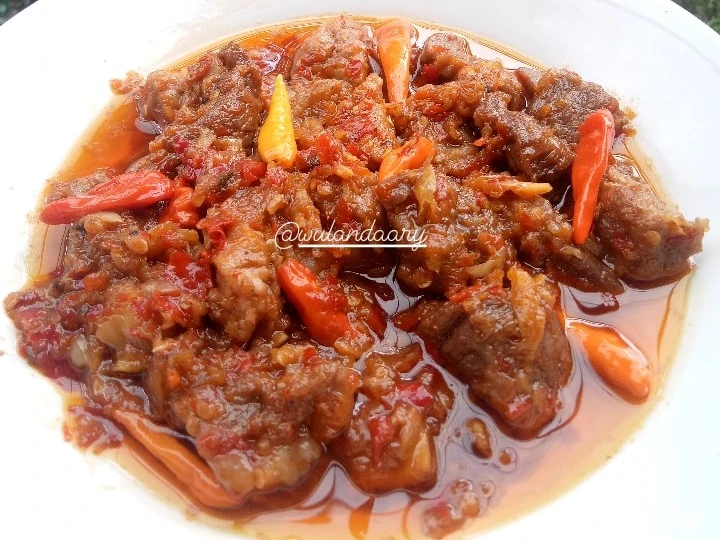 Langkah Gampang Menyiapkan Resep Oseng daging mercon yang Menggugah Selera