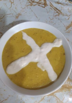عکسی از دستور حلیم بادمجان سنتی خوشمزه😋بدون گوشت مقرون به صرفه