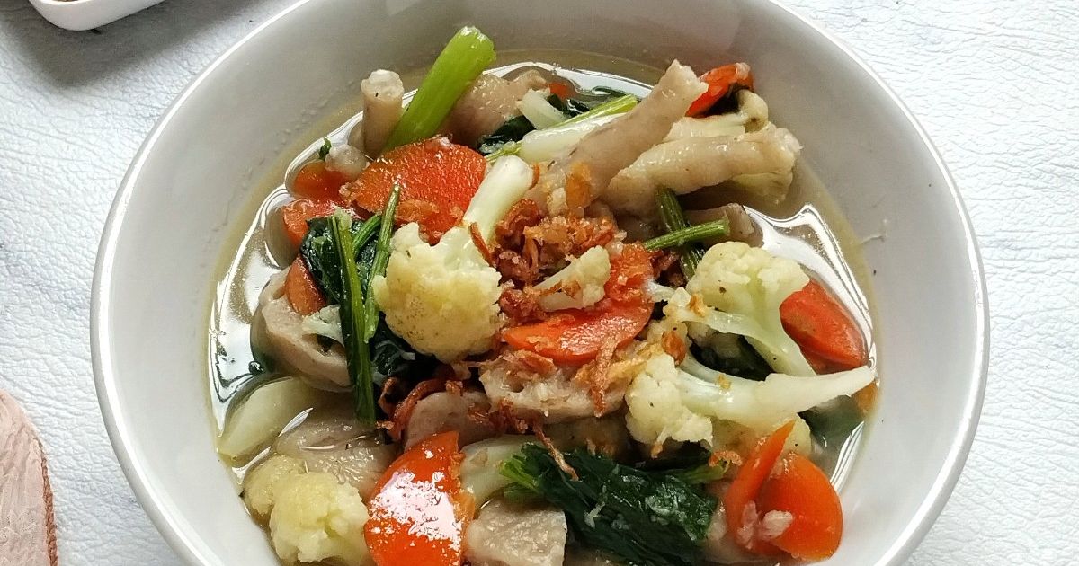 Capcay Kuah Ceker