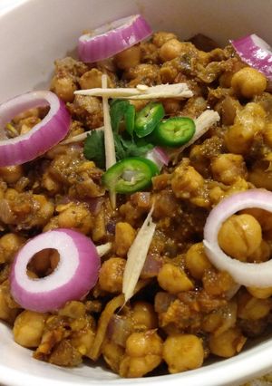 A picture of Pindi Chole.