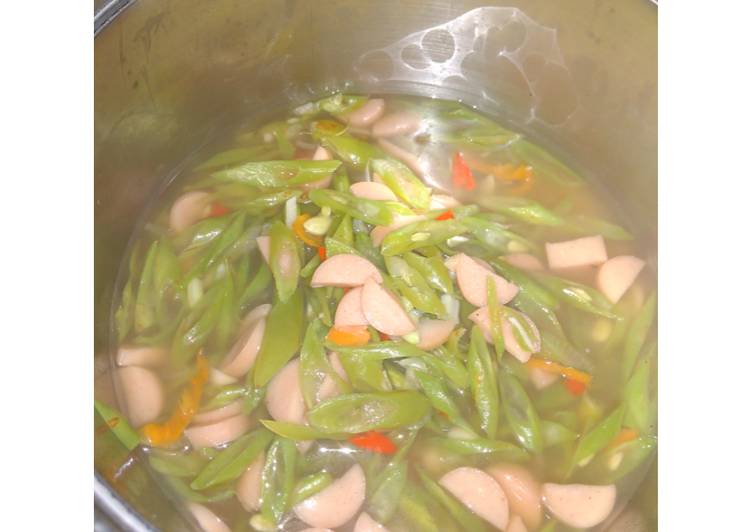 Tumis Buncis Sosis Saus Tiram Ala Anak Kos Tumis Buncis Sosis Saus Tiram Ala Anak Kos