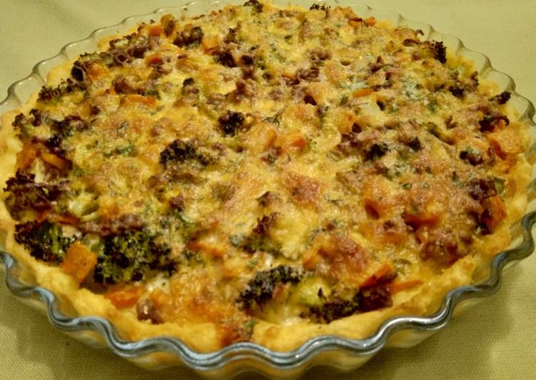 DAS IST ES! Wie man Hackfleisch-Karotte-Brokkoli-Quiche