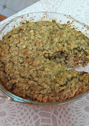 Foto principal de Tarta de avena y plátano sin gluten y vegana🍰