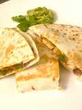 Desi style chicken quesadilas
