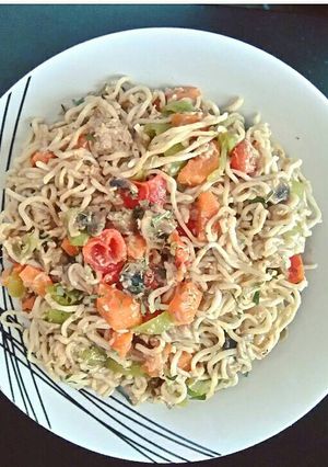 Φωτογραφία της συνταγής Noodles με τόνο