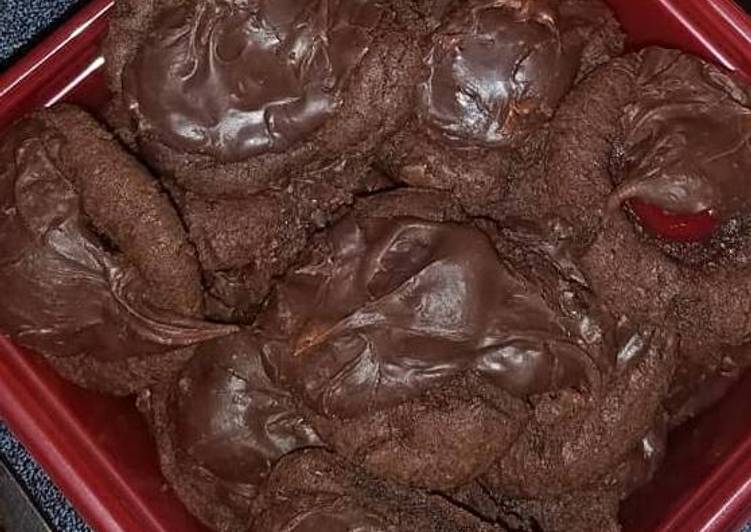 Recipe of Appetizing Chocolate covered cherry cookies