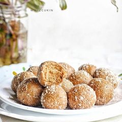 Peanut Coconut Ladoos A picture of Peanut Coconut Ladoos.