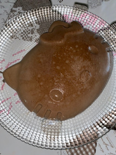 Una foto de Flan de chocolate