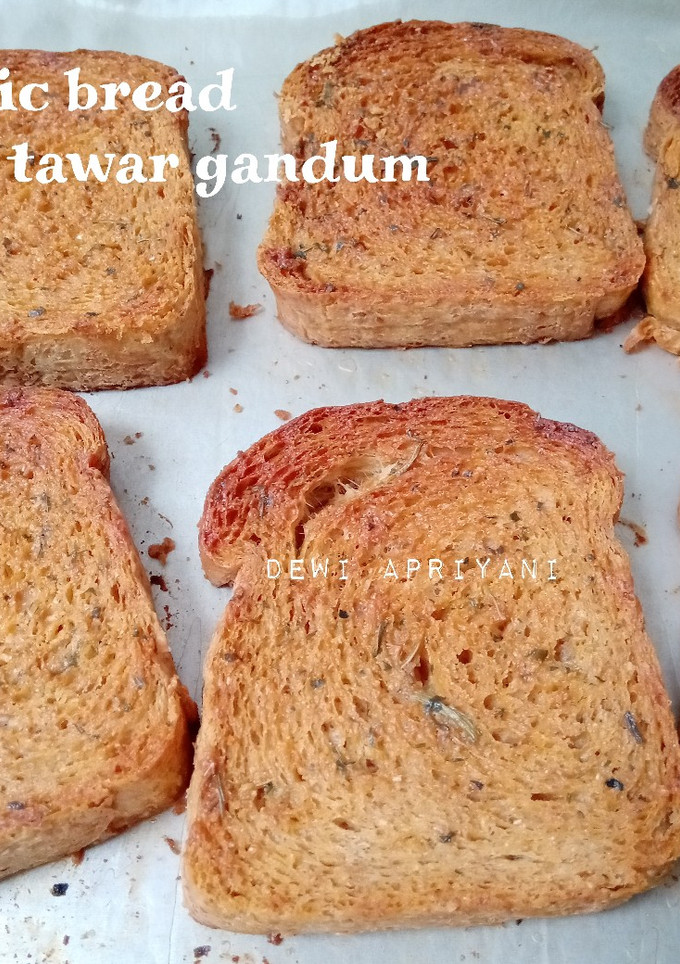 Foto resep Garlic bread roti tawar gandum