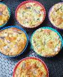 Queques de batata e legumes