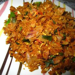 A picture of Kothu Parotta.