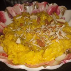 A picture of Sweet corn halwa.