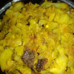 A picture of Bottle gourd stir fry.