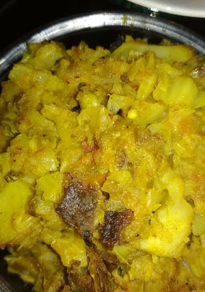 A picture of Bottle gourd stir fry.