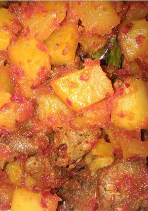 Foto resep Kentang ati ayam balado
