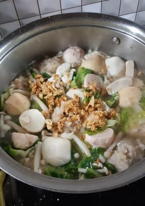 Foto resep Sop Selada Bola Udang Tahu
