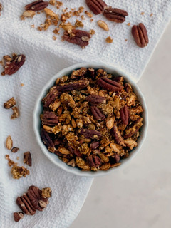 Una foto de Granola de calabaza y especias
