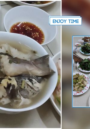 Hình của món Cá lăng nấu măng.