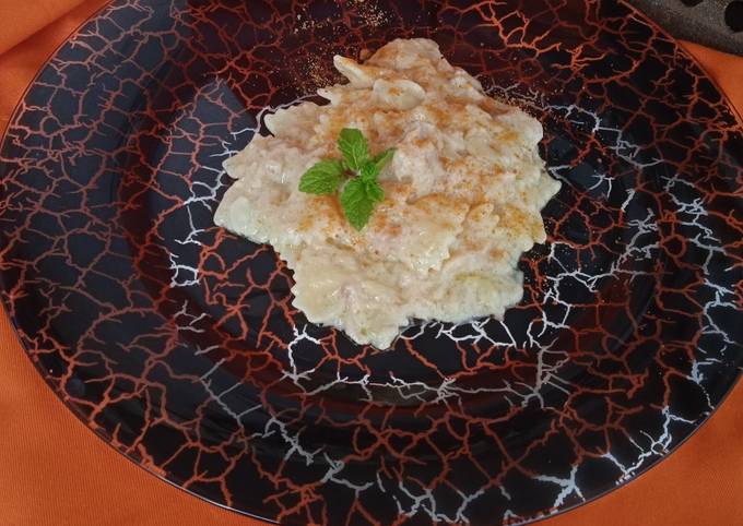 Farfalle al tonno con bottarga