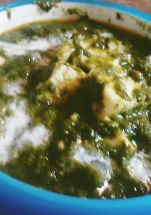 A picture of Palak Paneer.