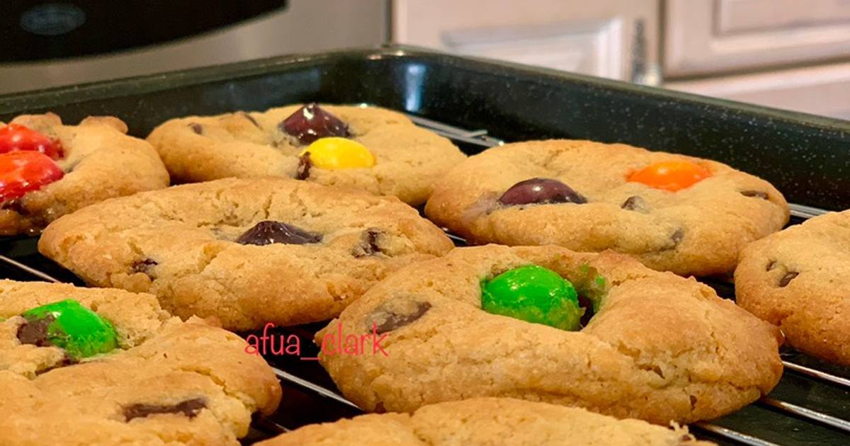 Rainbow cookies With Skittles Recipe by Afua_clark - Cookpad