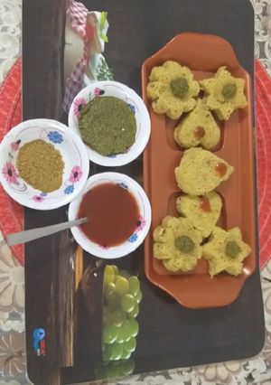 A picture of Oats idli.
