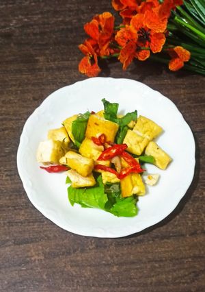 Foto resep Tumis Tahu Daun Melinjo