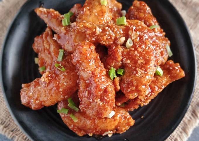 Resep Ayam Goreng K-Pop (dengan saus simple) Yang Bisa Manjain Lidah