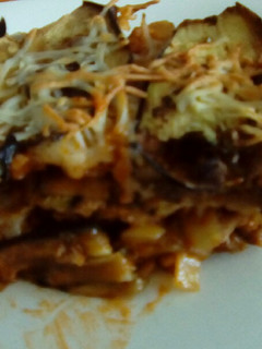 Una foto de Pastel de berenjenas y carne