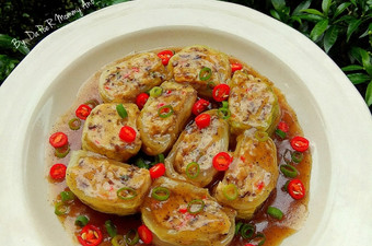 Anti Ribet, Membuat Sawi Gulung isi Ayam Jamur Kuping Saos Tiram Praktis