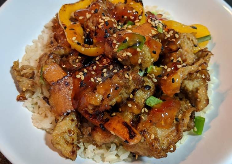 Frango vegetal agridoce - Tudogosreceitas